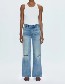 Pistola Hendrix High Rise Baggy Jean - Apprentice Distresse