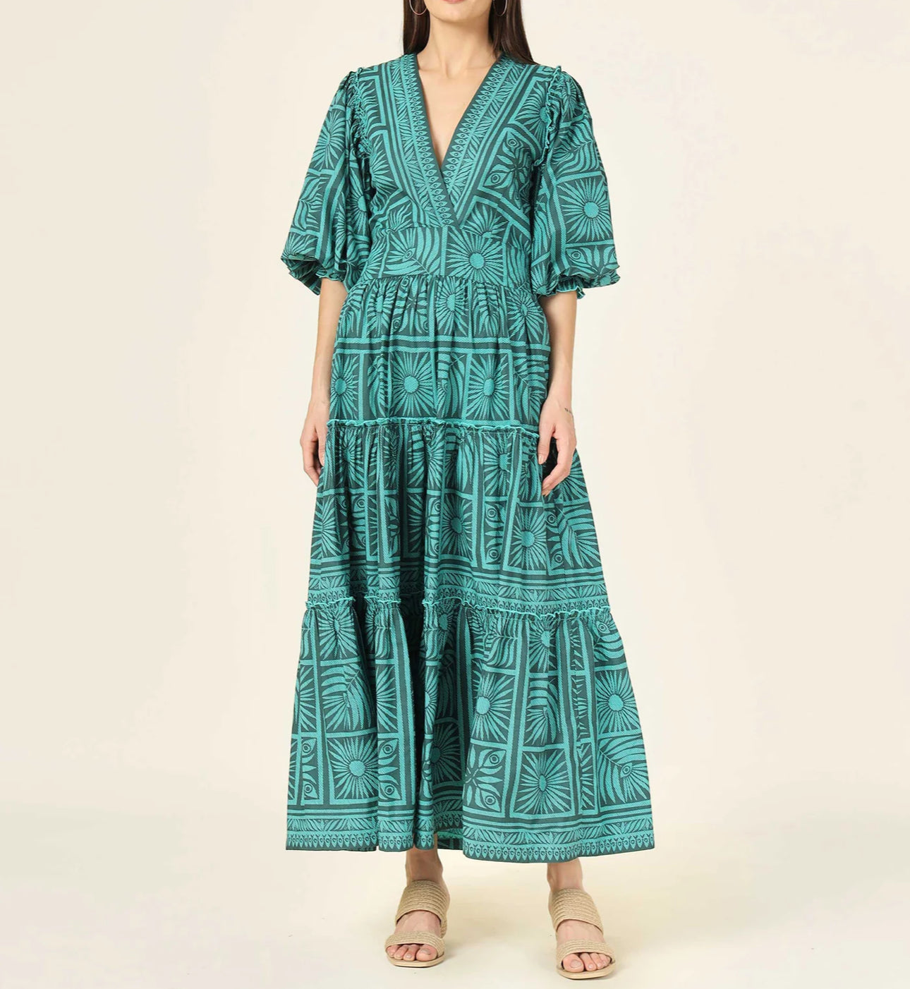 Omika Sloane Maxi Dress - Tashi Palm