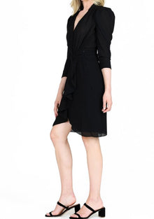 ba&sh Isee Ruffled Dress - Noir