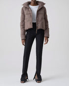 Closed Quilted Cropped Jacket - Tea Rose