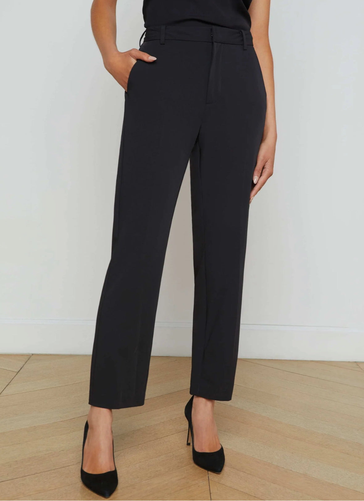 L’Agence Enola Cigarette Pant - Black
