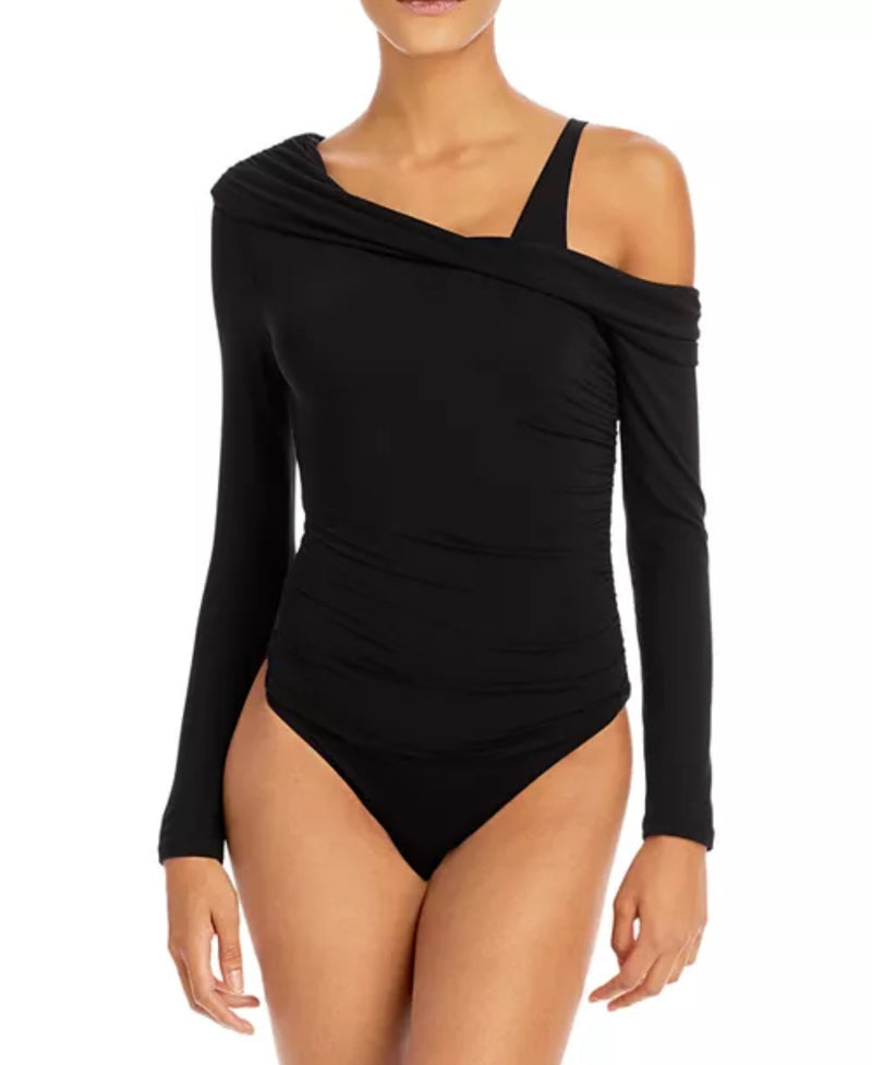 Jonathan Simkhai Gianna Matte Jersey Bodysuit - Black