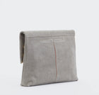 Hammitt VIP LRG Oversized Crossbody Clutch Pewter/Brushed Gold/Red Zip