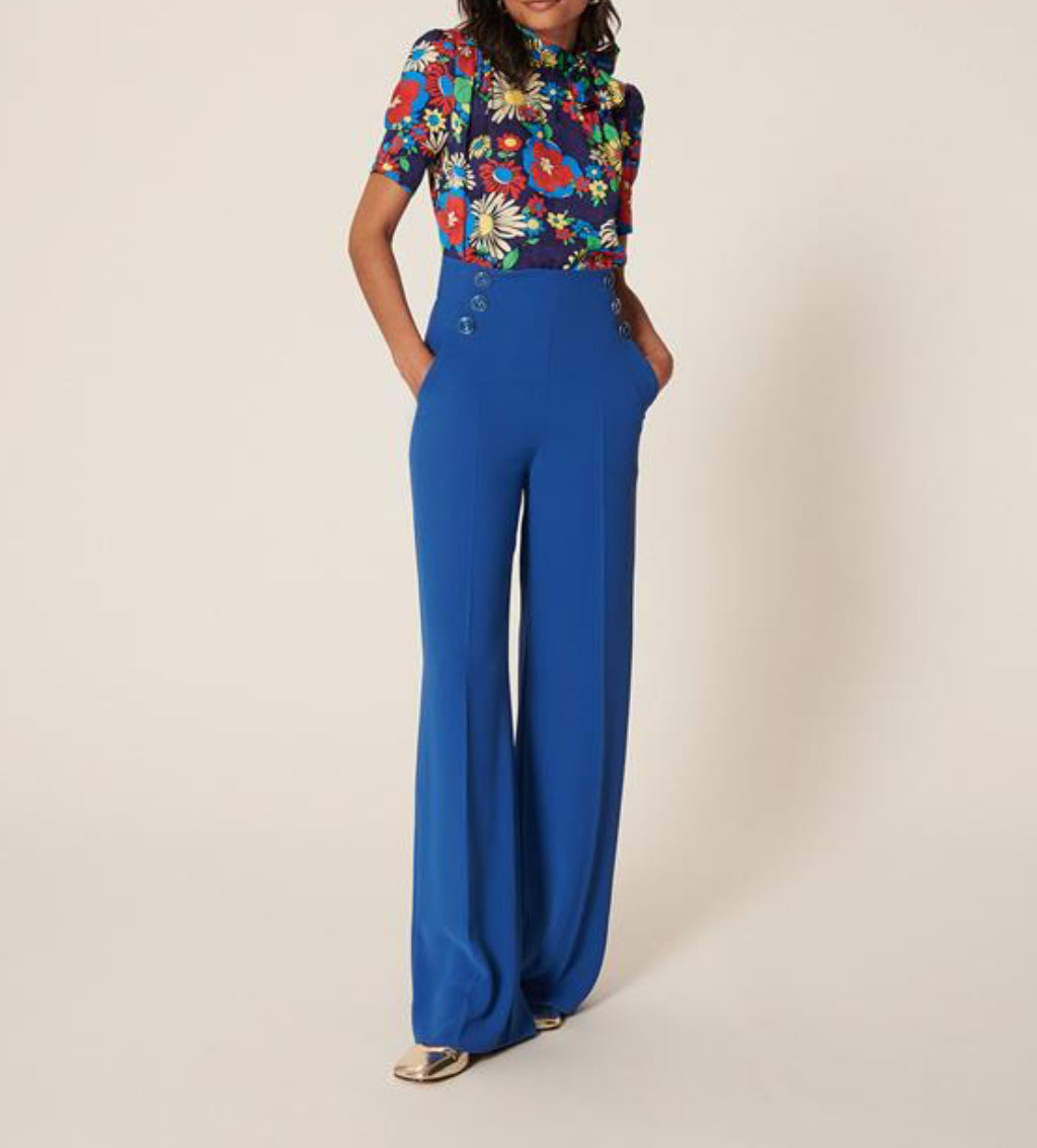 Tara Jarmon Pilar Pant - Bright Royal Blue