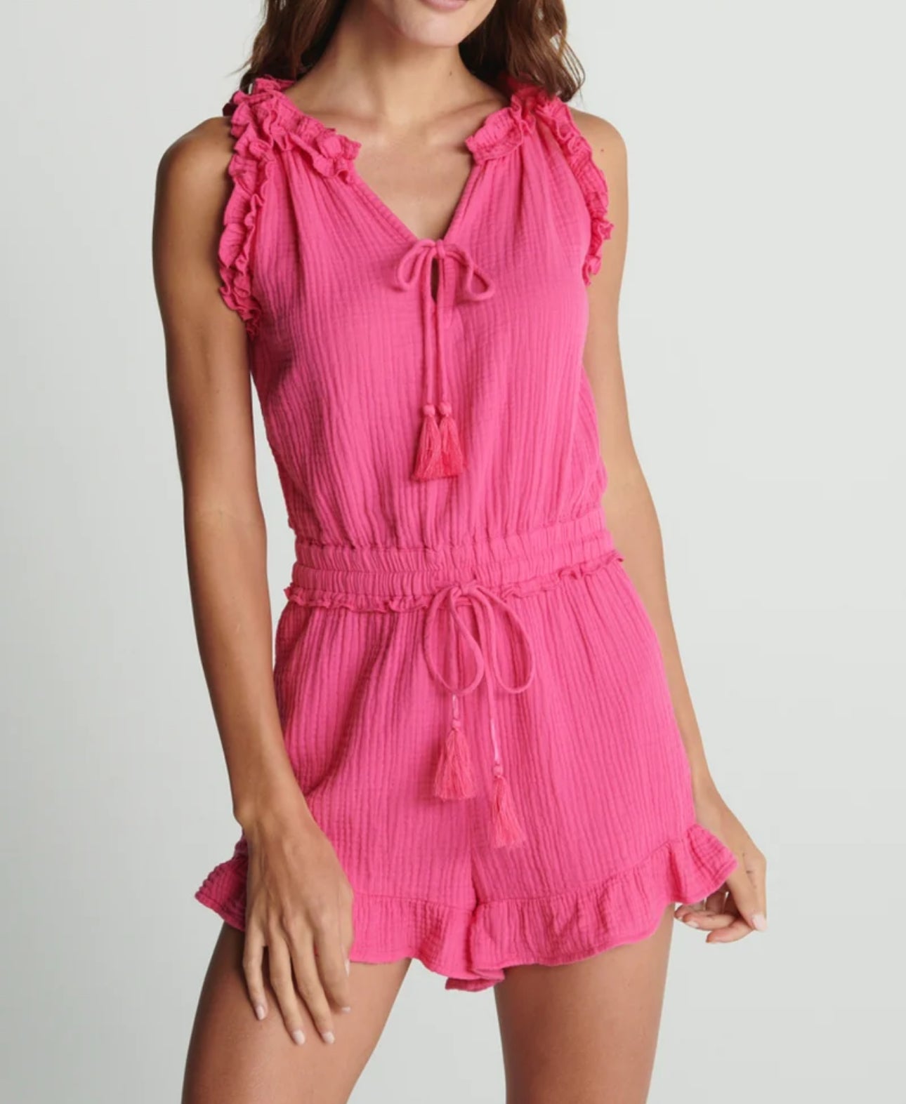 sundays Siri Romper - Hot Pink