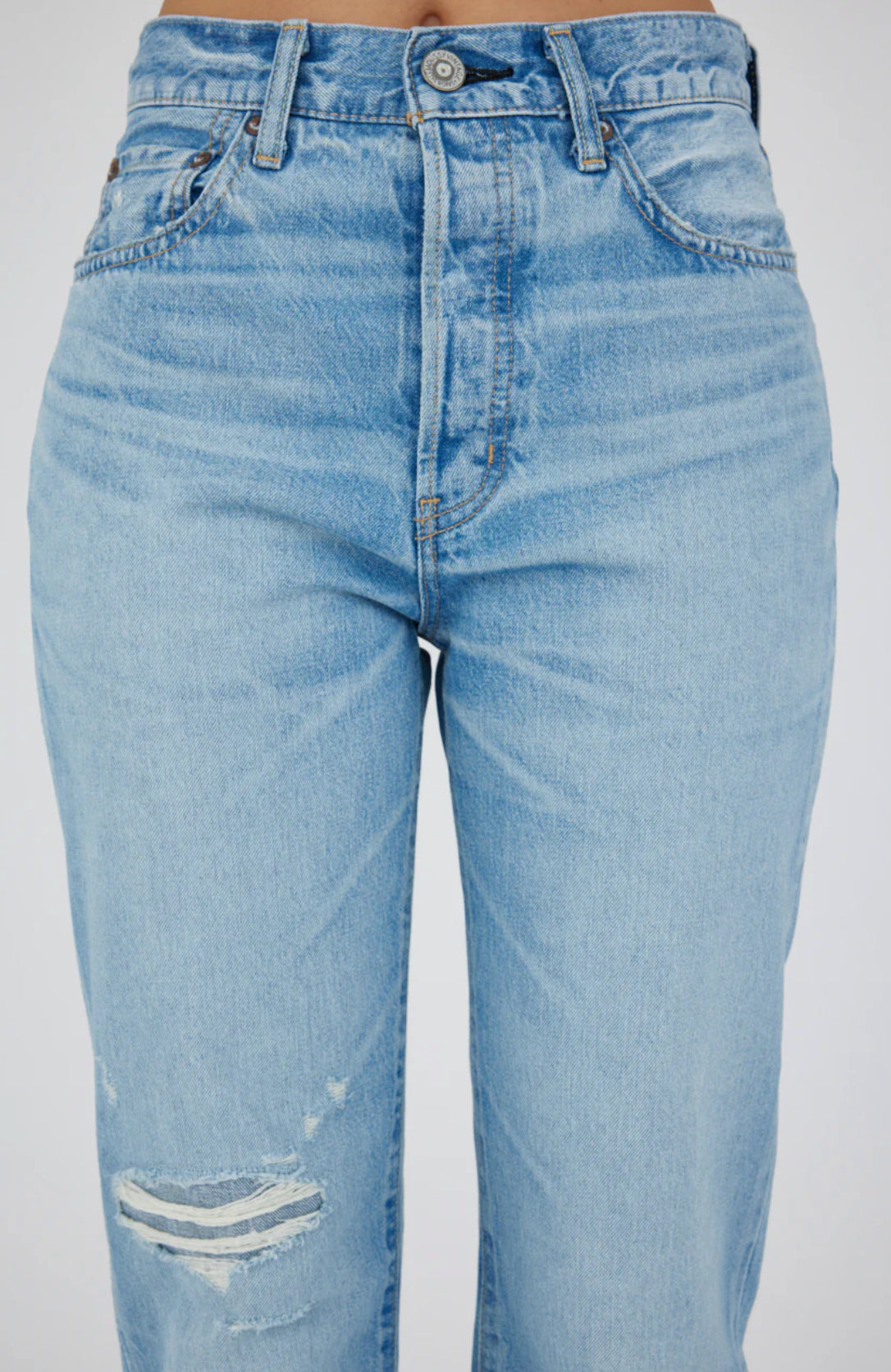 Moussy Vintage Cliffdale Straight- 111 Light Blue