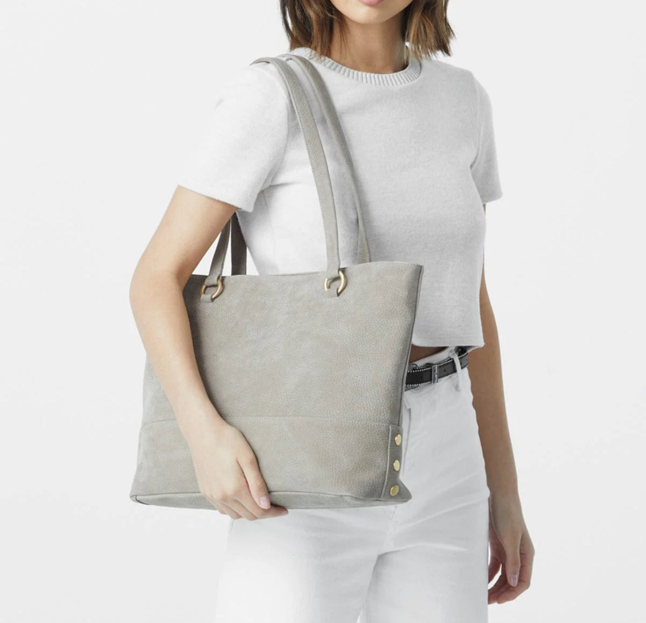 Hammitt ANDERSON Tote - Grey Natural/Brushed Gold