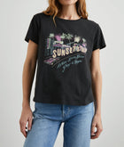 Rails The Classic Crew T-Shirt - Sunset Strip Washed Black