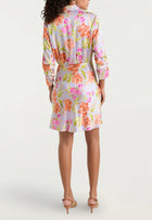 Cinq à Sept Midnight Tulips Jacey Dress - Pale Lavender Multi