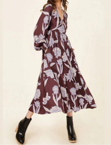 Omika Ravenna Midi Dress - Maira Bordeux
