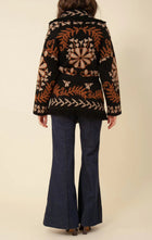 Hale Bob Charlie Jacquard Sweater  - Black