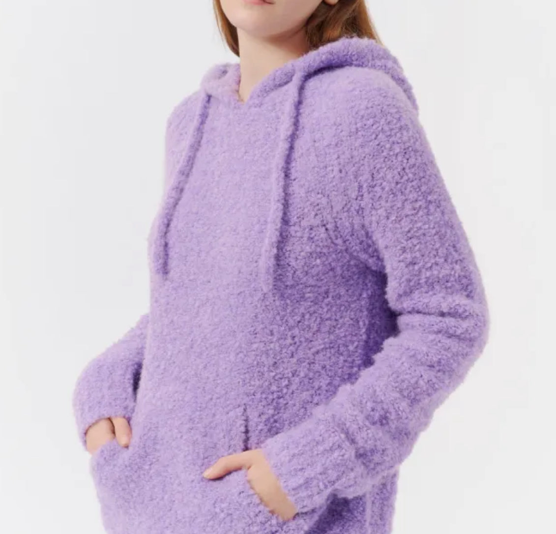 ATM Wool Alpaca-Blend Hoodie - French Violet