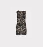 MILLY 3D Garden Lace Dress - Black