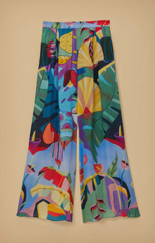 Farm Rio Tropical Scenario Pants - Multi