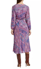ba&sh Franky Paisley Dress - Blue Multi