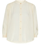 Sessùn Amalia Stripe Jacquard Button-Up Shirt - Fleur De Sel