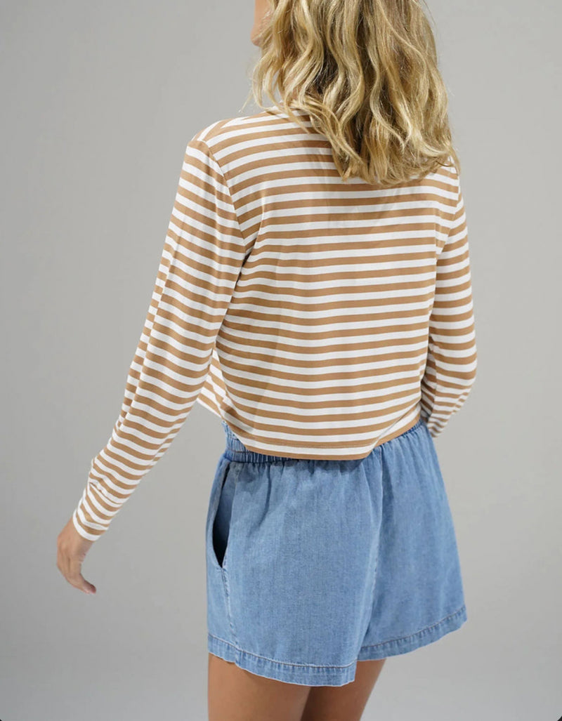 LNA Jo Chambray Short - Faded Blue