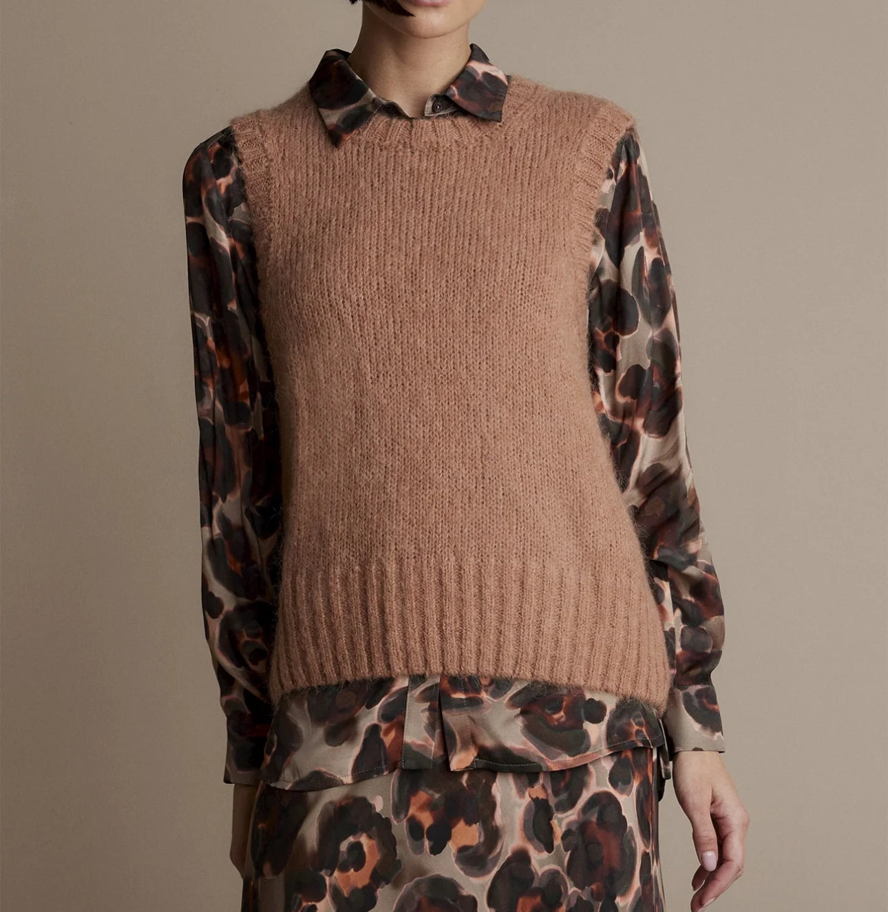 Summum Spencer Mohair Blend Knit - Old peach