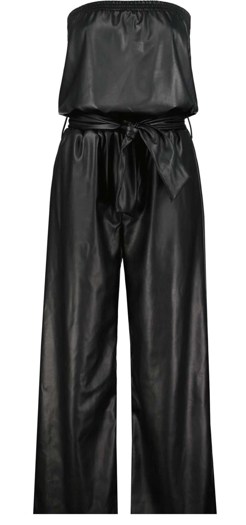 bishop + young Glam Slam Vegan Leather Jumpsuit - Noir