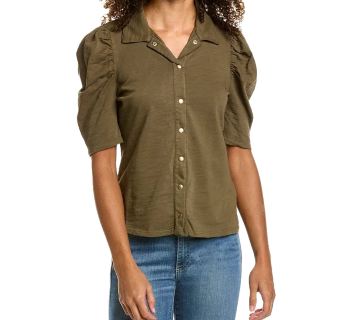 Nation Ltd Ennis Feminine Workshirt - Seaweed