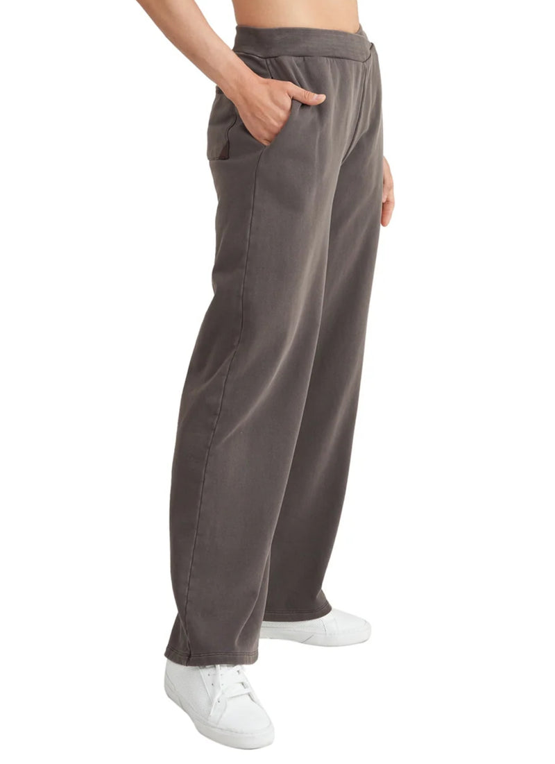 Thrive Société Washed Wrap Waist Pant - Fudge