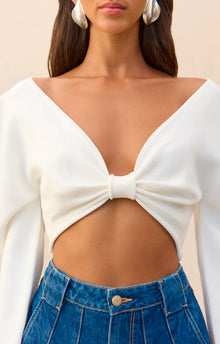 Cult Gaia Ellie Knit Top - Off White