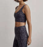 Varley Let's Go Elsie Bra - Ebony Blue Cheetah