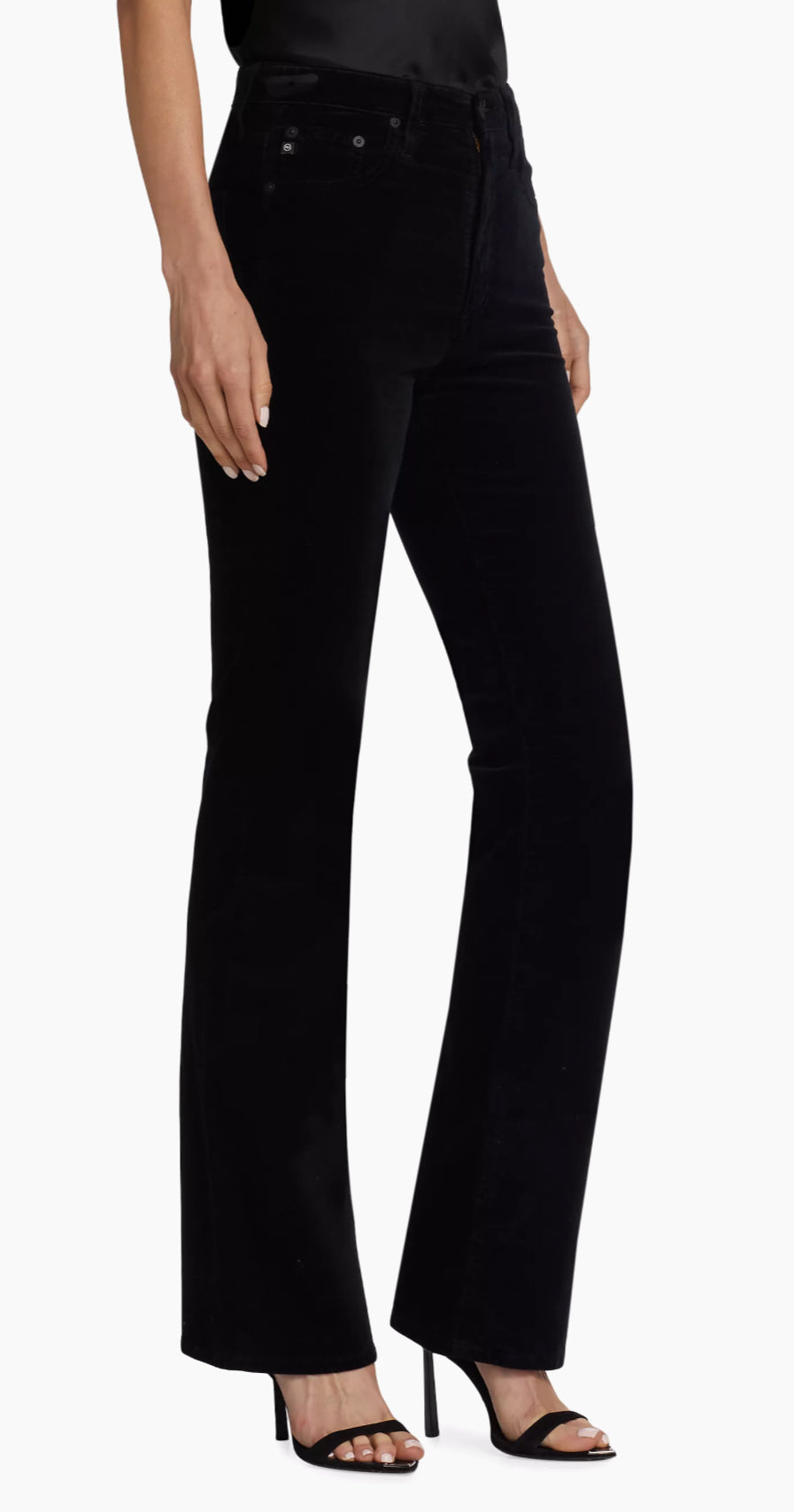 AG Jeans Alexxis High Rise Bootcut Pants - Super Black