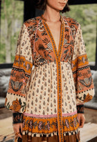 FARM Rio Annika Floral Dress - Beige