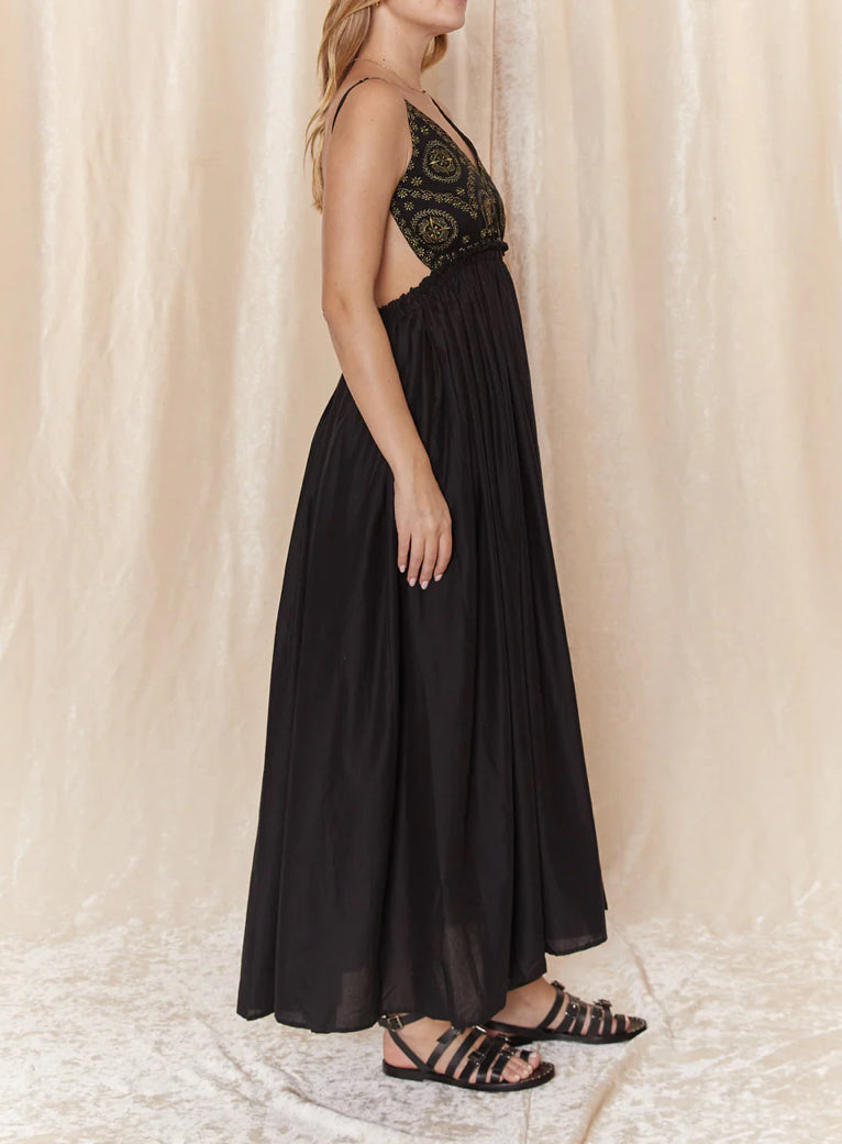 RAGA Naira Maxi Dress - Black