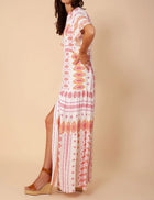 Hale Bob Hania Button Maxi Dress - Pink