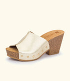 nassima Kilda Wedge Sandal - Gold