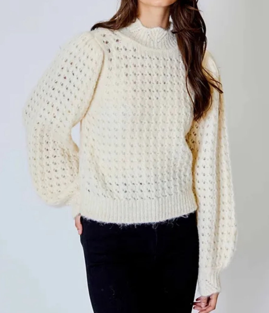 dh New York Talia Sweater - Ivory