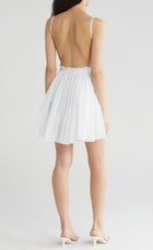 RAGA Naira Embroidered Mini Sundress - White