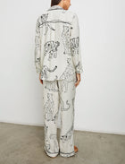 Rails Luna Pajama Set - Ivory Jungle Cats