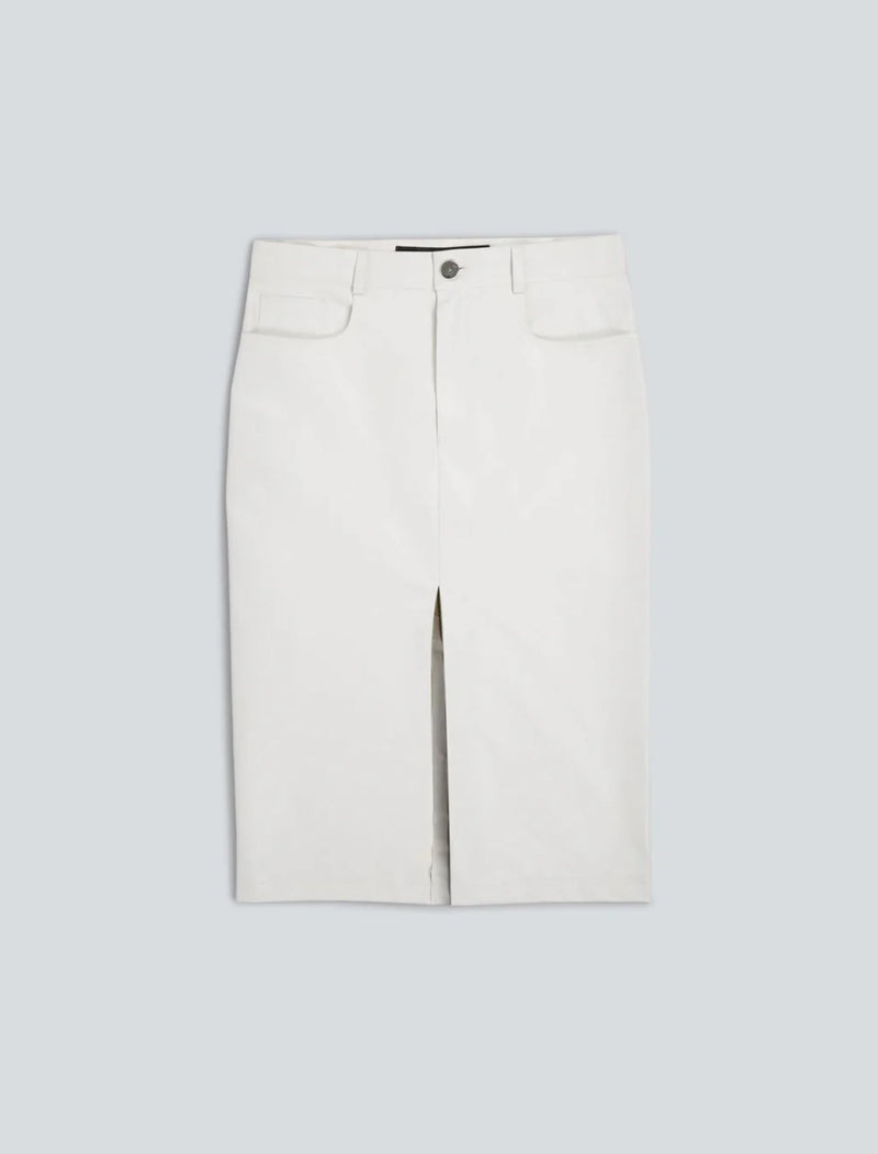 KASSL Editions 5-Pocket Skirt - Oil White