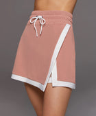MICHI Sabato Skirt - Pink Sand/White