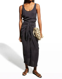 Anemos D.K. Wrap Dress - Navy