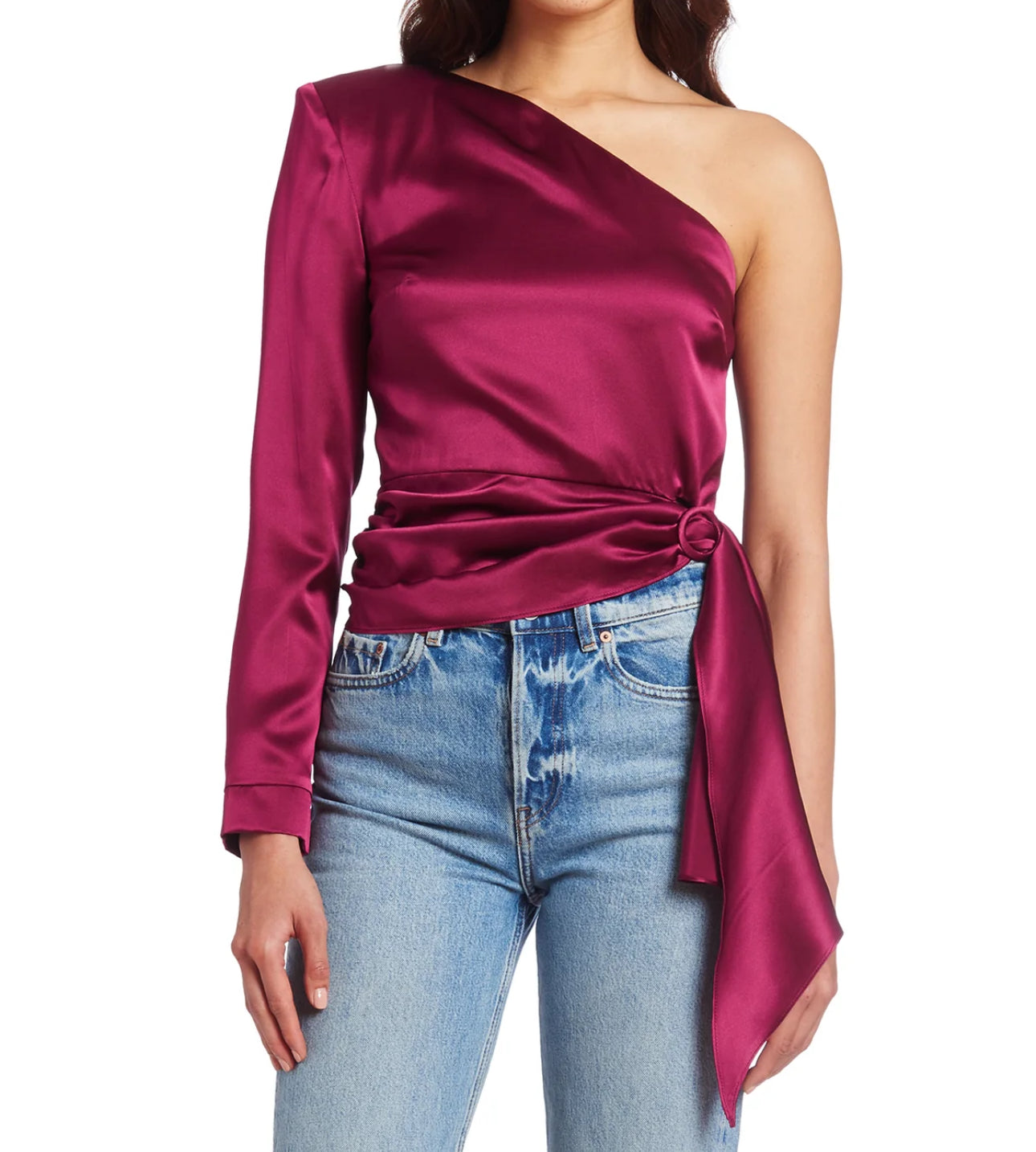 Amanda Uprichard Aubrianna Top - Aubergine