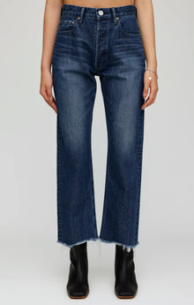 Moussy Vintage Capac Wide Straight - Blue