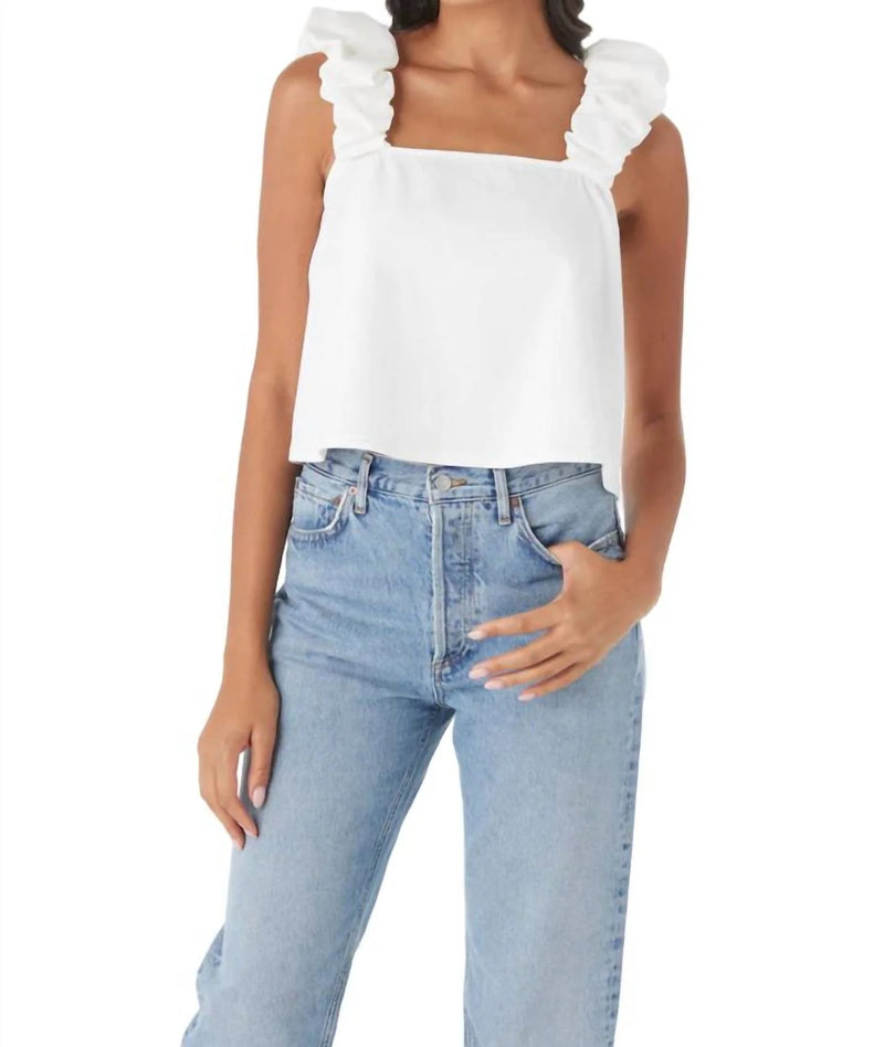 Crosby By Mollie Burch Dudley Tank - White Denim