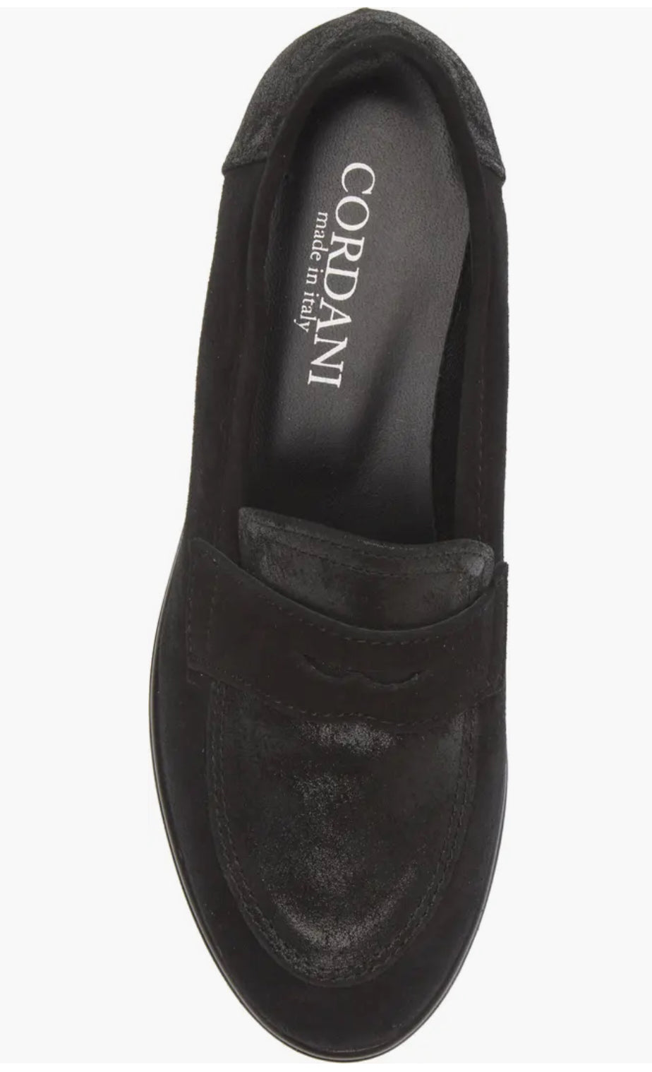 Cordani Alina Wedge Loafer - Crosta Nuvola Nero