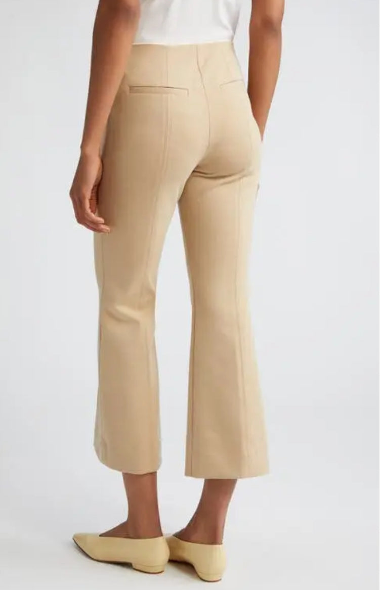 ATM Ponte Knit Kick Flare Pants - Soft Fawn