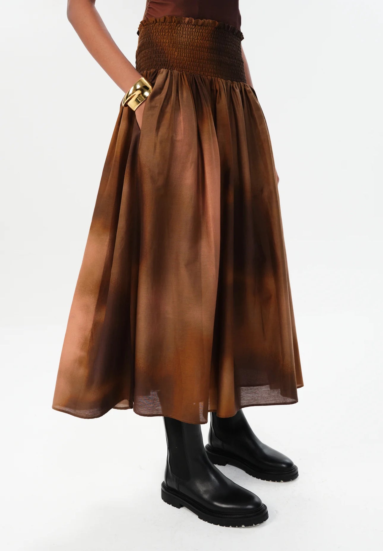 Maria Cher Atacalco Loreta Skirt - Earth Tones