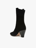 Schutz Mackie Nubuck Leather Bootie - Black