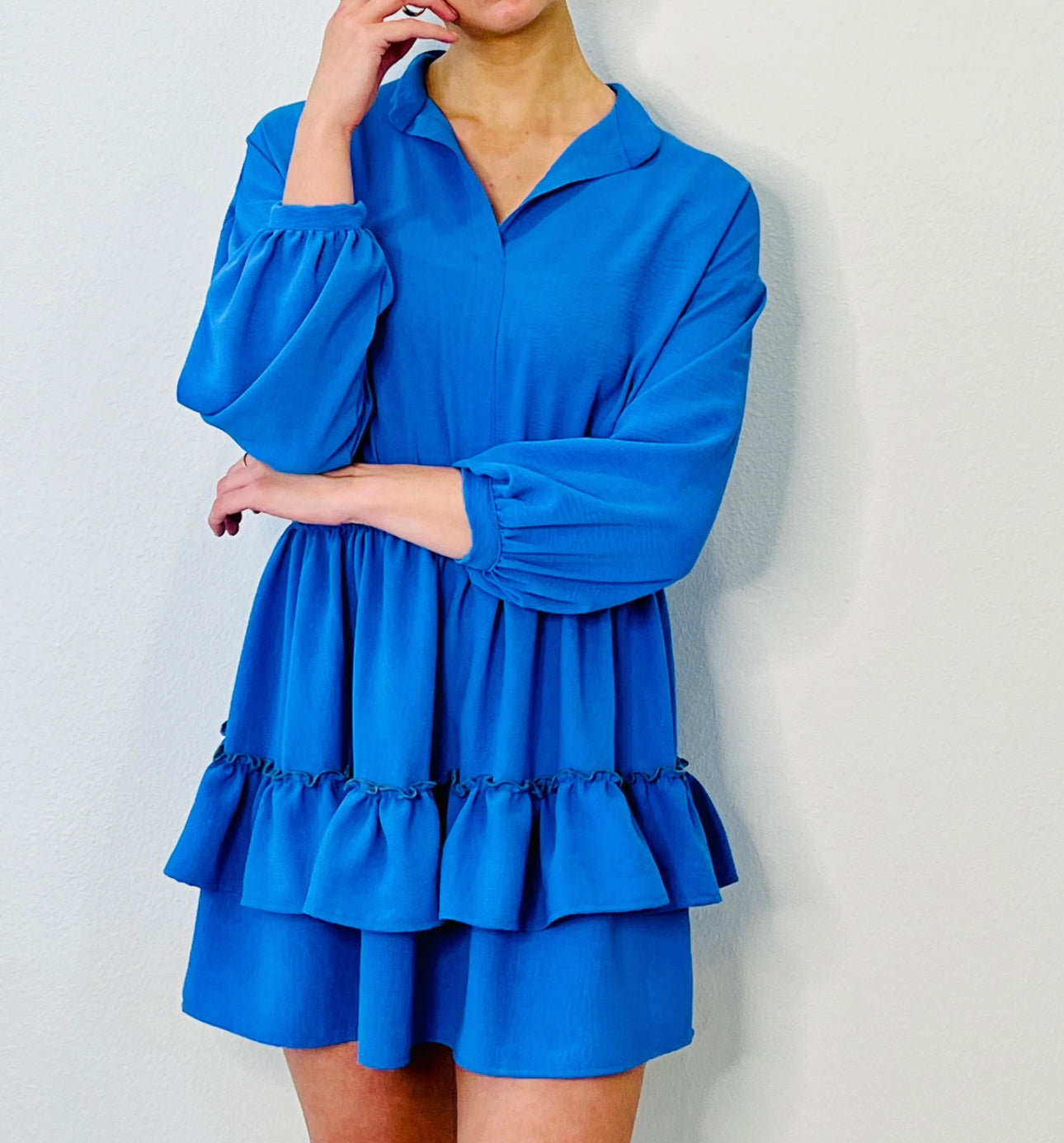 Yana K Aaron Mini Dress - Cobalt Blue