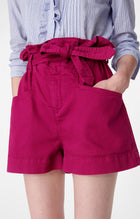 Vanessa Bruno Adriel Cotton High Rise Shorts - Lie de Vin