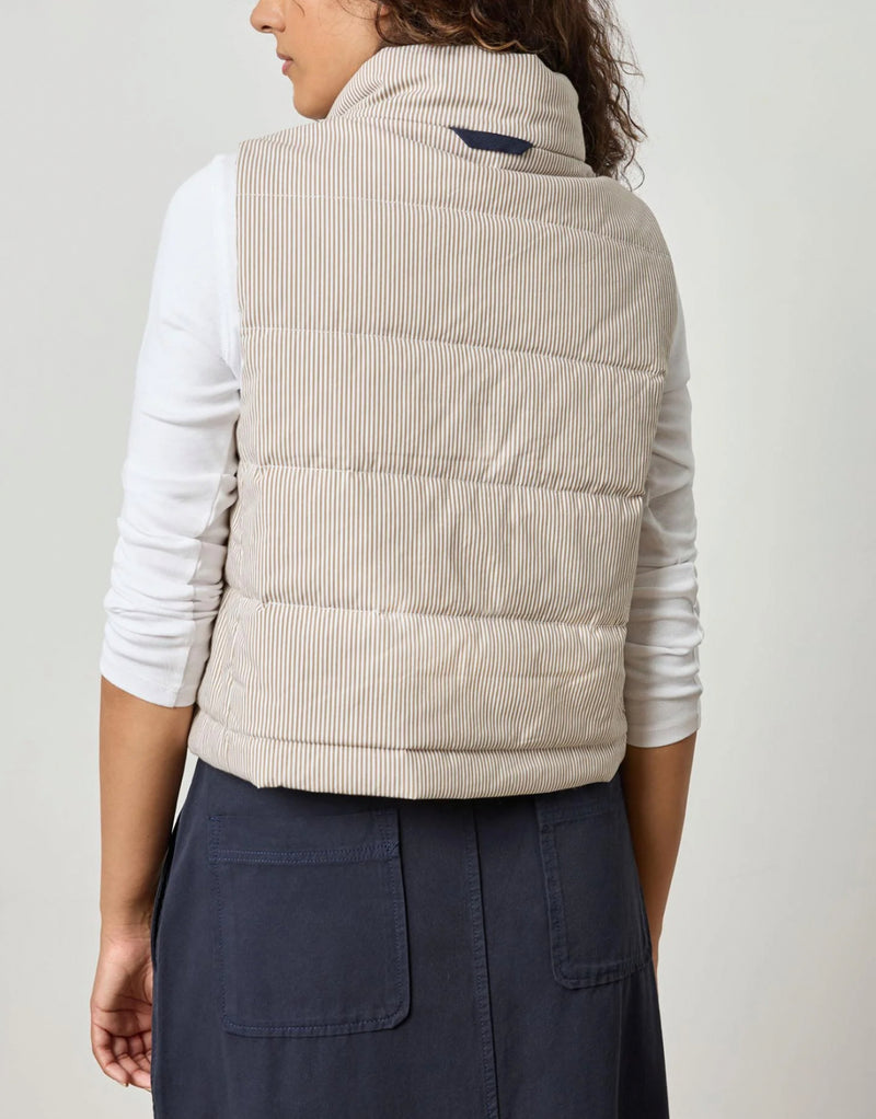 LILLA|P Striped Vest - Earth