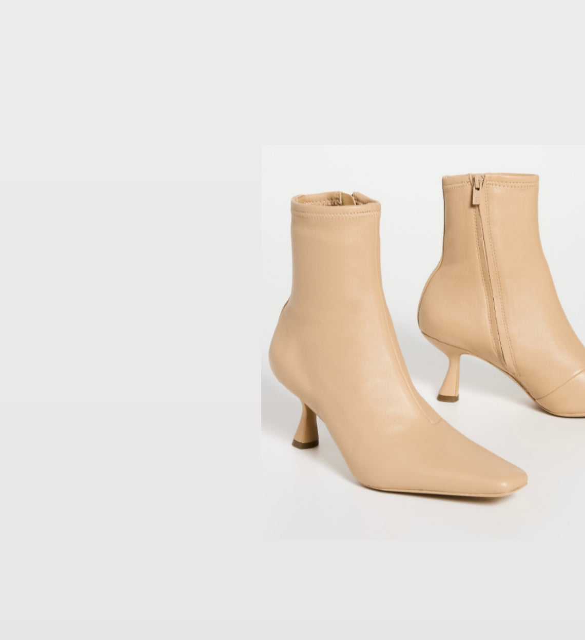 Loeffler Randall Thandy Curved Boot - Bisque