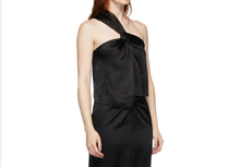 Nanushka Manon Satin Single Strap Top - Black